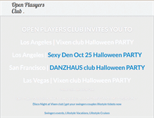 Tablet Screenshot of openplayersclub.com